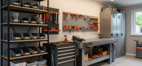Как обустроить мастерскую: верстаки, шкафы, стеллажи