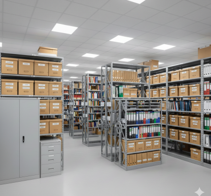 img Как правильно организовать архив: виды металлических шкафов и стеллажей