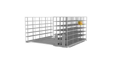 Стеллаж мобильный на базе Стеллажа ДиКом СТ-012