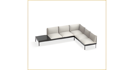 Диван угловой 5-местный со столешницей NAURA