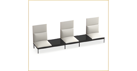 Диван высокий 3-местный NAURA