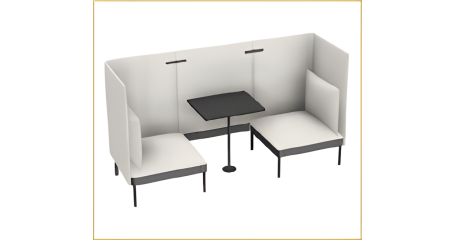 Кабина 2-местная открытая со столиком NAURA