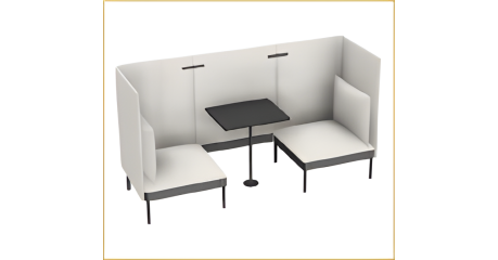 Кабина 2-местная открытая со столиком NAURA