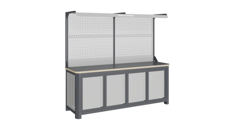 Модульный верстак четырехтумбовый Верстакофф MCN 2052.S7777