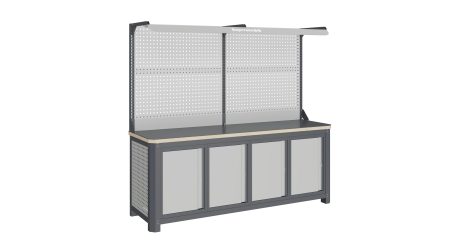 Модульный верстак четырехтумбовый Верстакофф MCN 2052.S7777