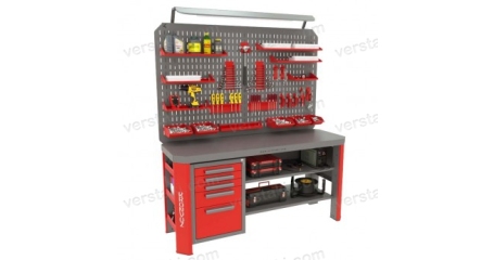 Верстак с двойным перфорированным экраном Гефест-ВС-500-ЭДО