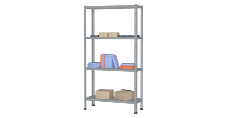 Быстросборный стеллаж для архива 4 полки 2000х700х400 мм Верстакофф ® ТС-341001
