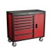 Тележка инструментальная красная с боковым ящиком JTC S1067 (7 секций)