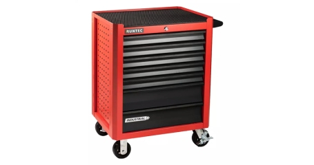 RUNTEC RTIND-7R Тележка инструментальная 7 полочная Industrial красная