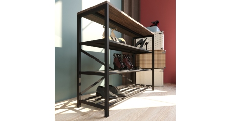 Обувница лофт GUTTA (71х92х29 см)