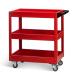 RUNTEC RT-3R Тележка с тремя открытыми полками, красная