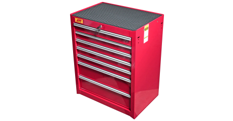 Тележка инструментальная JTC 5640 (7 секций, резиновый коврик в комплекте)