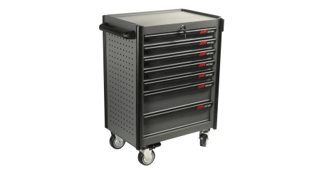 Тележка инструментальная JTC 5021 с набором инструментов JTC 225 (7 секций, 225 предметов)