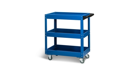 RUNTEC RT-3B Тележка с тремя открытыми полками, синяя