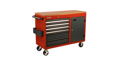 RUNTEC RTVIND-6R Тележка - верстак 1155*465 мм, 6 полочная Industrial красная