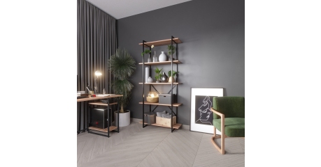 Стеллаж лофт GUTTA (196х92х34 см)