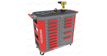 Инструментальная тележка Гефест-ТИ-010.06 (RAL 7012/3002)