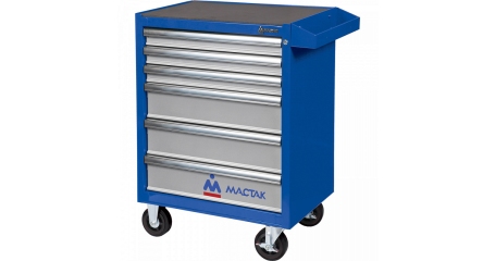 Инструментальная тележка МАСТАК 521-06581MB серии ОПТИМА, 6 полок, синяя