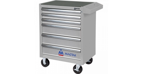 Инструментальная тележка МАСТАК 521-06581MG серии ОПТИМА, 6 полок, серая