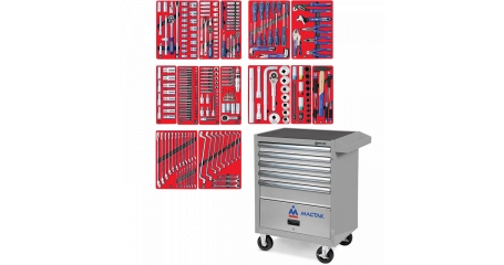 Инструментальная тележка с набором инструментов МАСТАК 