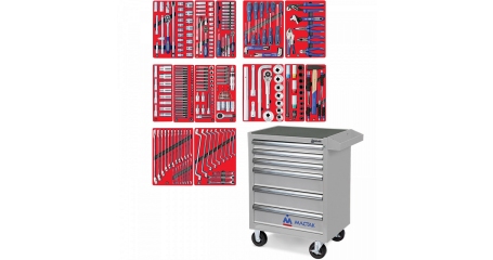 Инструментальная тележка с набором инструментов МАСТАК 
