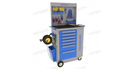 Инструментальная тележка с резиновым ковриком KronVuz TB 700-S