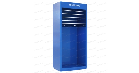 Инструментальный шкаф с прозрачной роллетой KronVuz Box 1000R2