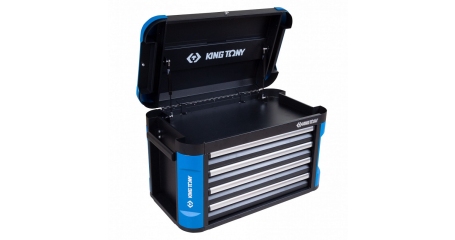 Инструментальный ящик KING TONY 87G11-4B-BK, 4 ящика и отсек