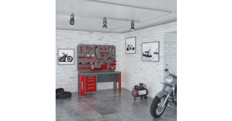 Комплект мебели Гефест-НМ-06 (RAL 7012/3002)