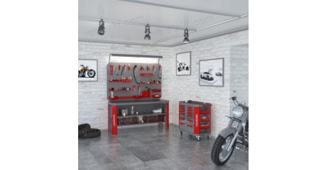 Комплект мебели Гефест-НМ-13 (RAL 7012/3002)