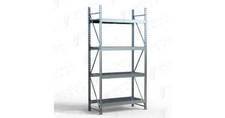 Металлический оцинкованный стеллаж SGR-V-Zn 12104-2,5