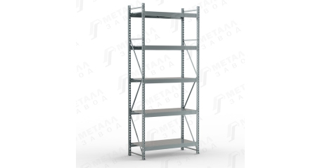 Металлический оцинкованный стеллаж SGR-V-Zn 1265-3,0