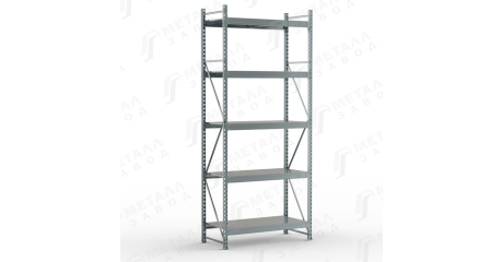 Металлический оцинкованный стеллаж SGR-V-Zn 1865-3,0