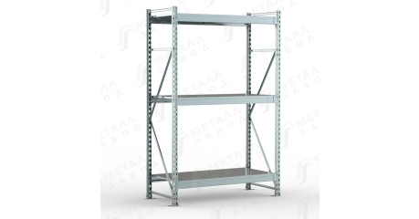 Металлический оцинкованный стеллаж SGR-V-Zn 1883-2,0