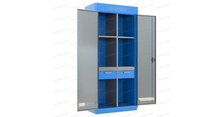 Металлический шкаф для инструмента KronVuz Box 1242-01 (RAL 5005/7012)