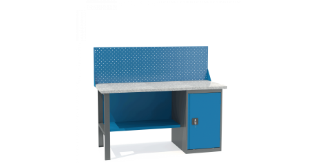 Металлический верстак с тумбой ВТ-1.6