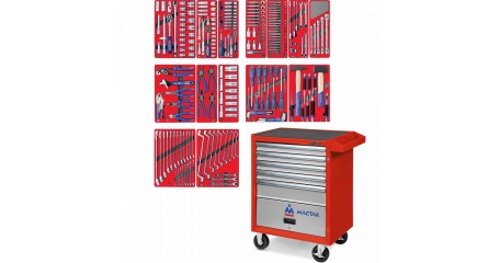 Тележка инструментальная с набором инструментов 