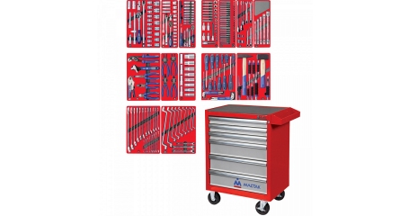 Тележка инструментальная с набором инструментов 