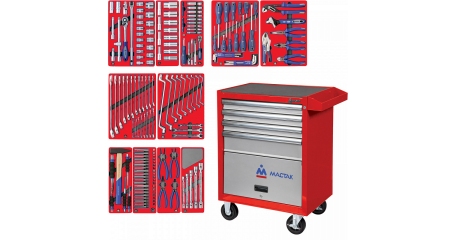 Тележка инструментальная с набором инструментов 