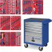 Тележка инструментальная с набором инструментов 