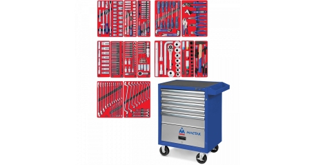 Тележка инструментальная с набором инструментов 