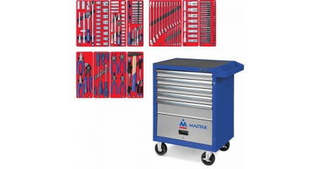 Тележка инструментальная с набором инструментов 