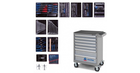 Тележка с инструментом 204 предмета KING TONY 934-100AMG