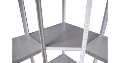 Полка угловая для стеллажа 300