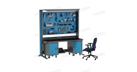 Рабочее место с резиновым ковриком KronVuz Pro WP 3010-L3S-TB11