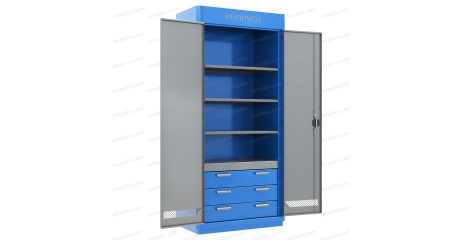 Шкаф для хранения инструментов KronVuz Box 1340 (RAL 5005/7012)