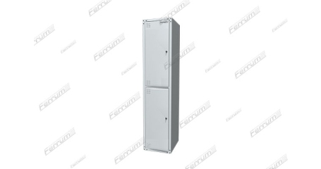Шкаф металлический односекционный двухдверный для одежды Ferrum 03.412/D-7035