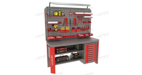 Слесарный верстак Гефест-ВС-009-ЭДО c увеличенным экраном