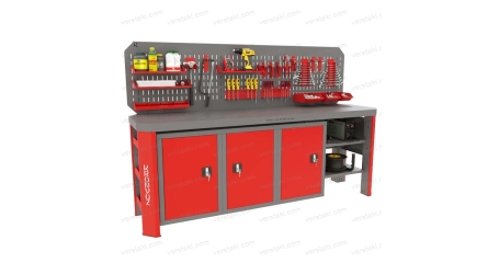 Стальной верстак в гараж Гефест-ВС-1110