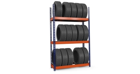 Стеллаж металлический Т-120-2,0 3 яруса для шин 2000x1540x455 мм Верстакофф ® СМП-321000
